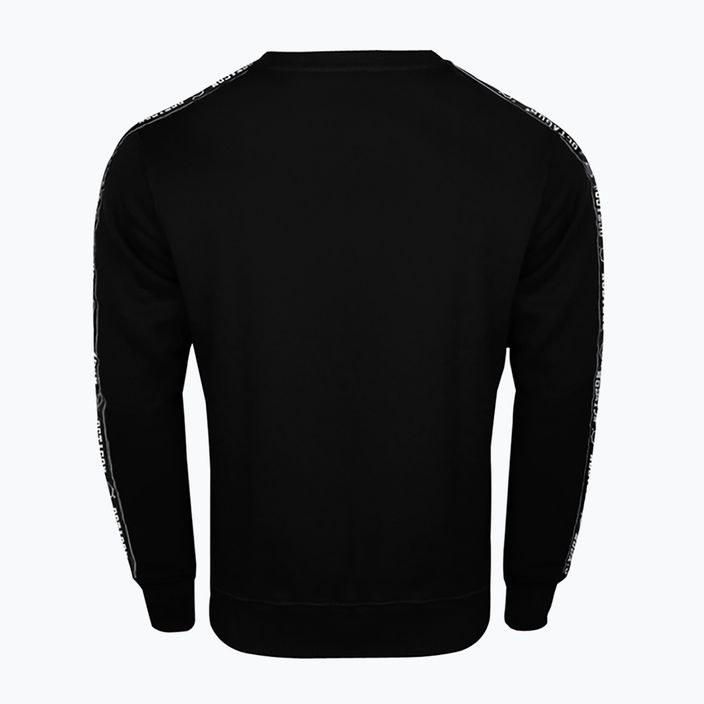Vyriški aštuonkampio formos dryžuoti megztiniai juodi 3
