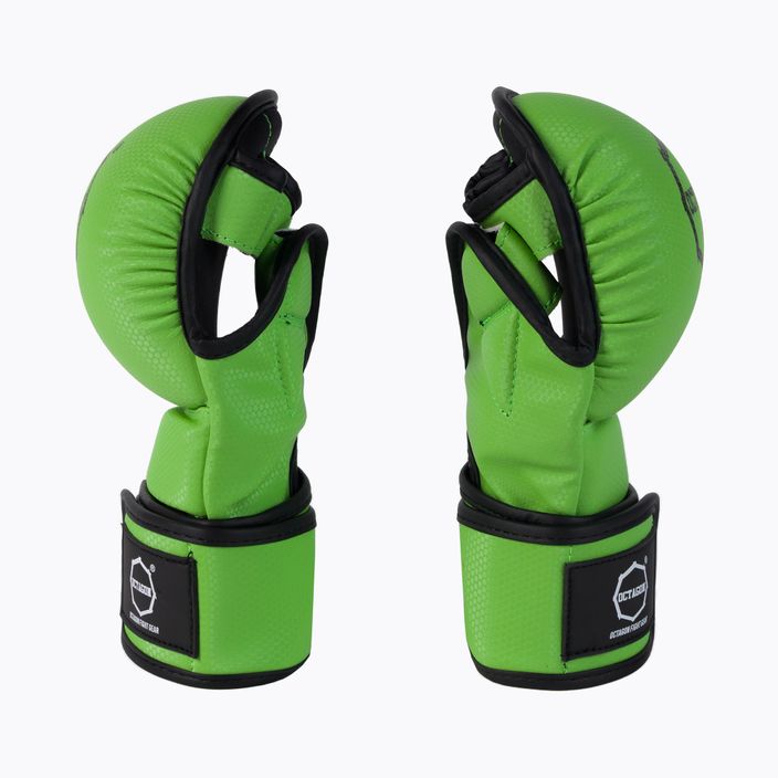 Octagon Kevlar graplingo MMA sparingo pirštinės žalios spalvos 4