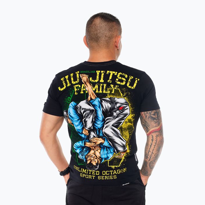 Vyriški marškinėliai Octagon Jiu Jitsu Family black 2