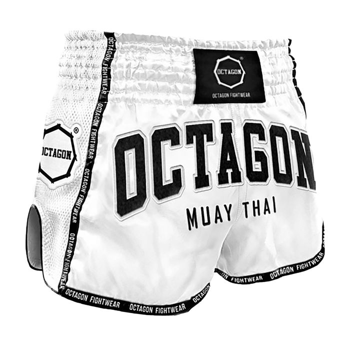 Vyriški treniruočių šortai Octagon Muay Thai white 2