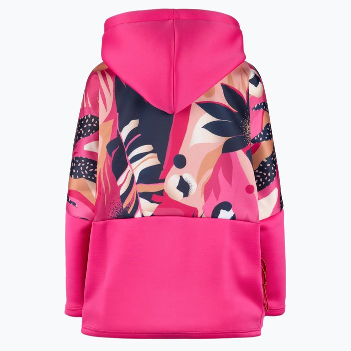 Waikane Vibe moteriškas oversize džemperis Fuksijos rožinė 2