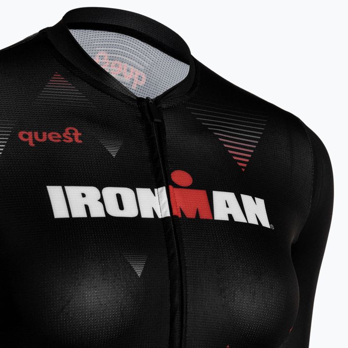 Moteriški dviračių marškinėliai Quest Race Line France Iron Man black 3