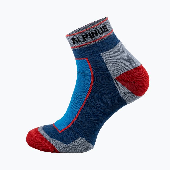 Alpinus Sveg Low trekingo kojinės mėlynos/raudonos spalvos