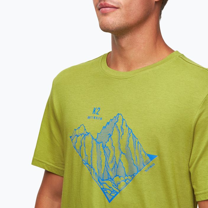 Vyriški marškinėliai Alpinus Skilbrum alyvuogių spalvos 4