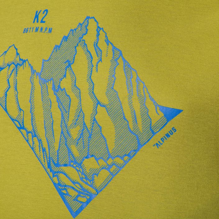 Vyriški marškinėliai Alpinus Skilbrum alyvuogių spalvos 8