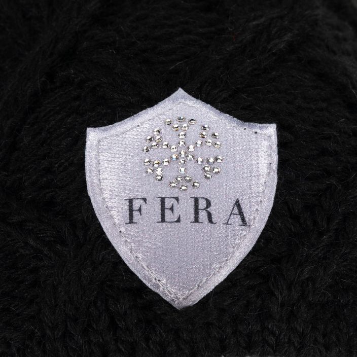 Moteriška žieminė kepurė FERA Equestrian Swarovski Snowflake black 5.8.sn. 3