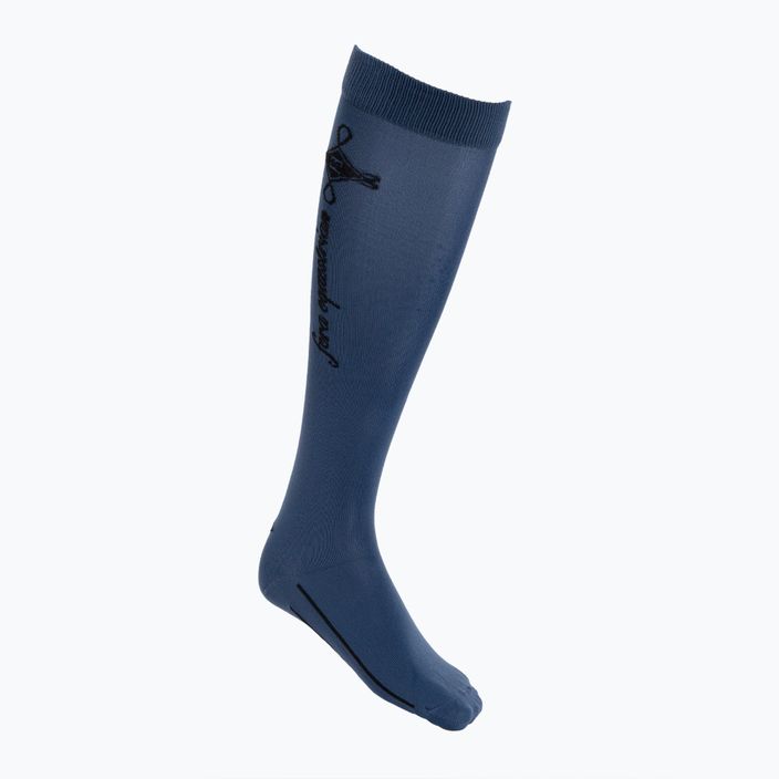 Moteriškos jojimo kojinės iki kelių FERA Equestrian Basic blue 5.10.ba.