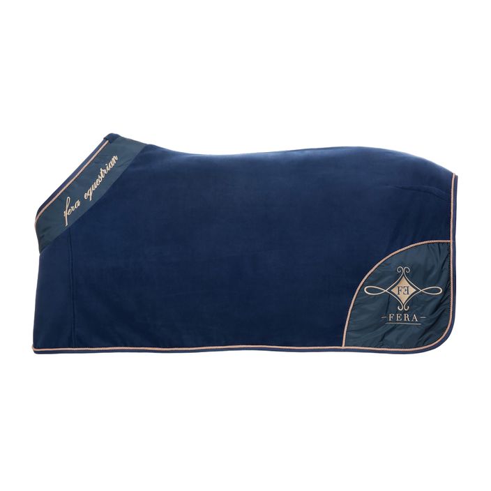 FERA Equestrian Lamina tamsiai mėlyna vilnonė antklodė žirgams 4.14.la. 2