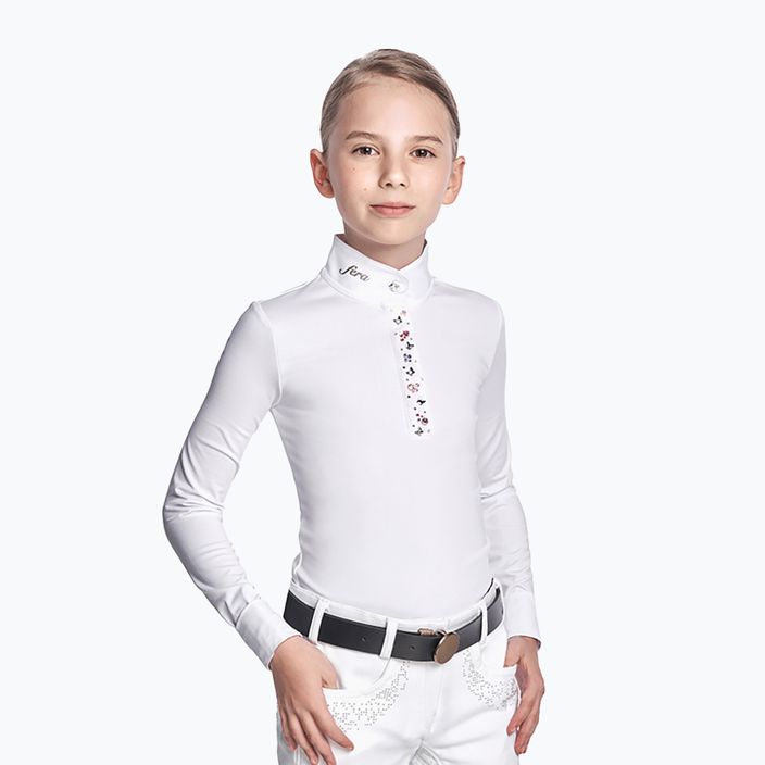 FERA Jojimo sporto marškinėliai vaikams balti su drugeliais 3.1