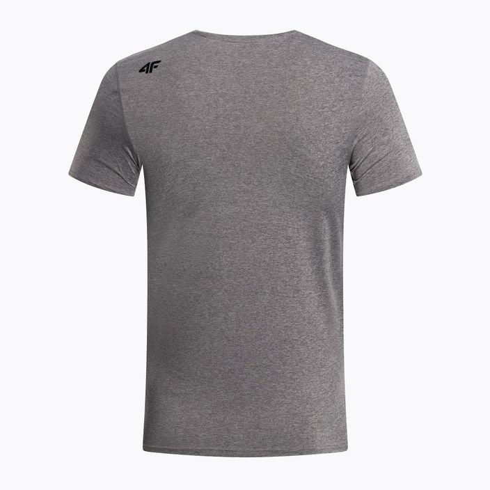 Vyriški marškinėliai 4F M260 cold light grey melange 2