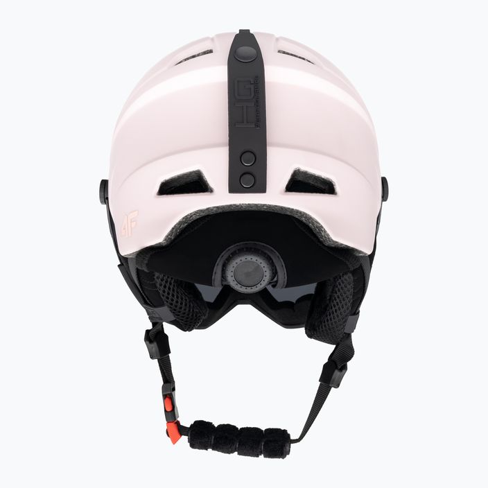 Moteriškas slidinėjimo šalmas 4F F032 šviesiai rožinės spalvos 3