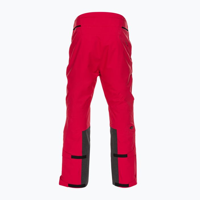 Vyriškos slidinėjimo kelnės 4F M343 tamsiai raudonos spalvos 4