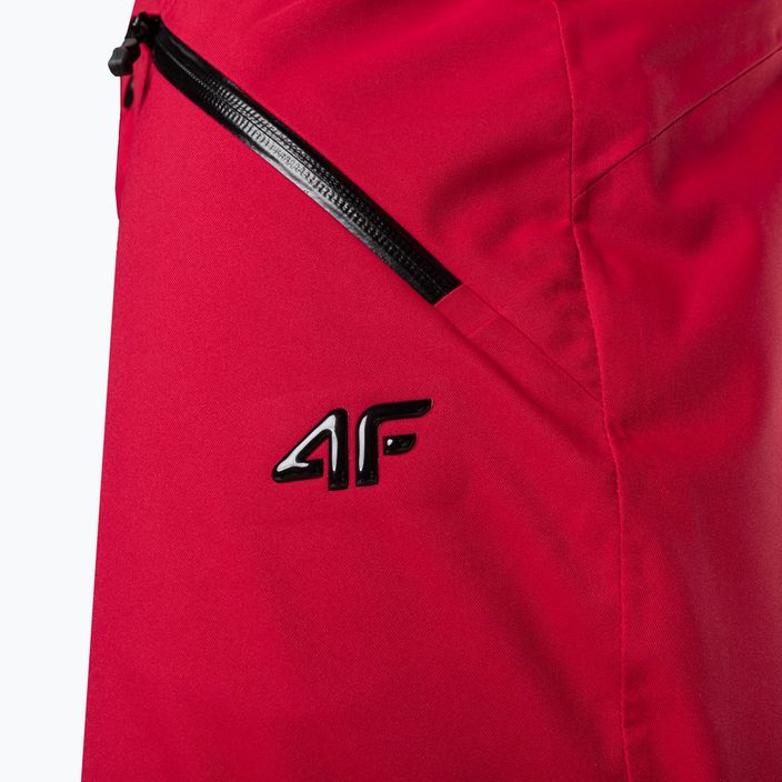 Vyriškos slidinėjimo kelnės 4F M343 tamsiai raudonos spalvos 5