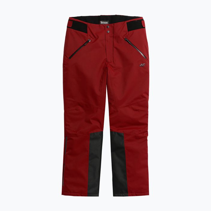 Vyriškos slidinėjimo kelnės 4F M343 tamsiai raudonos spalvos 8