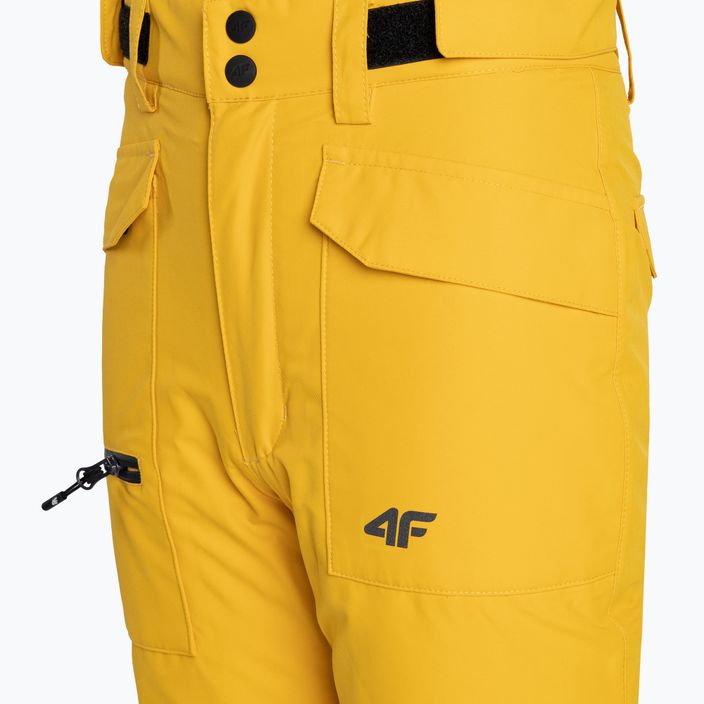Vaikiškos slidinėjimo kelnės 4F M360 geltonos 3