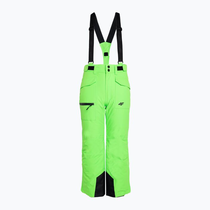 Vaikiškos slidinėjimo kelnės 4F M360 žalia neoninė 3
