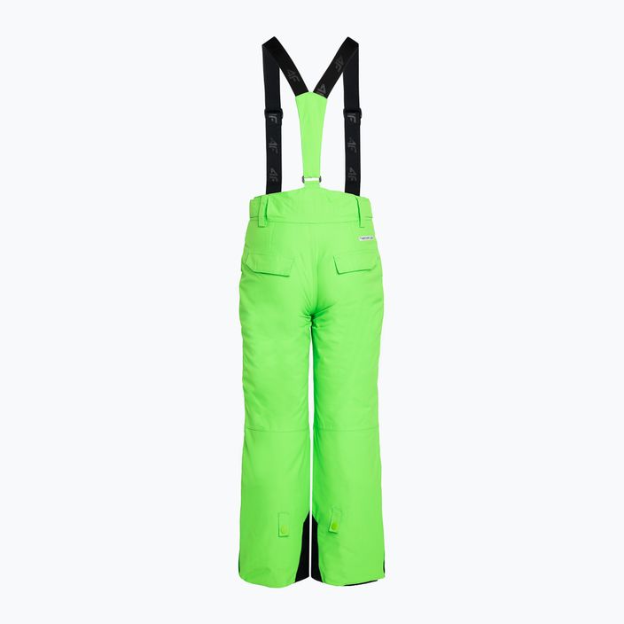 Vaikiškos slidinėjimo kelnės 4F M360 žalia neoninė 4