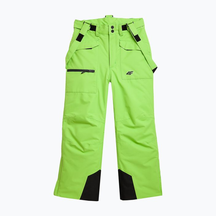 Vaikiškos slidinėjimo kelnės 4F M360 žalia neoninė 7