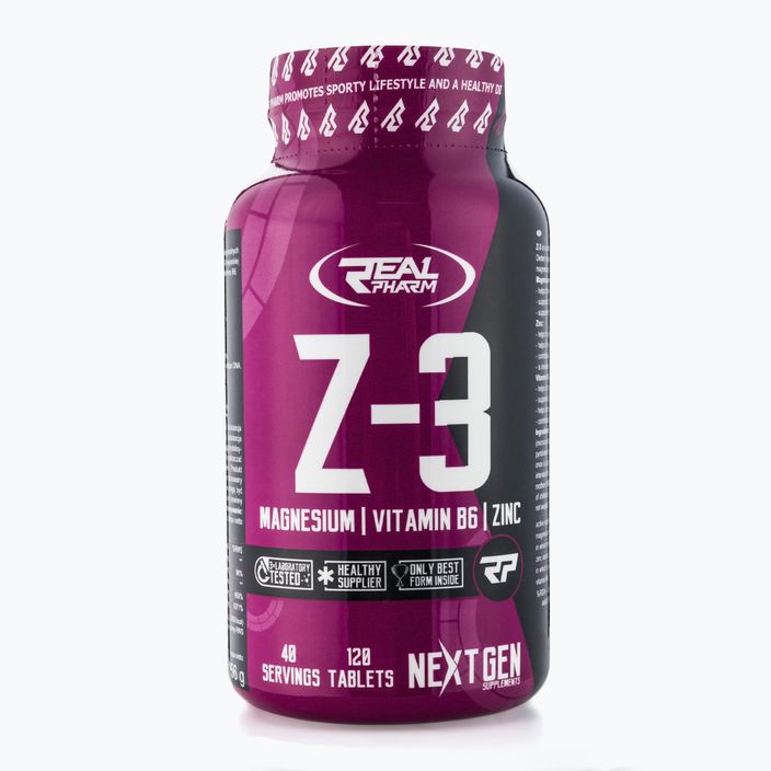 Z3 Real Pharm cinkas, magnis ir vitaminas B6 120 tablečių 666664