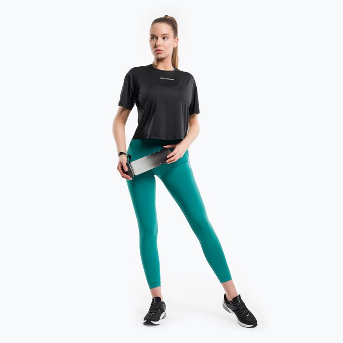 Moteriški treniruočių marškinėliai Gym Glamour Sport Black 424 2