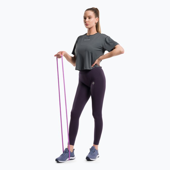 Moteriški treniruočių marškinėliai Gym Glamour Sport Grey 425 2