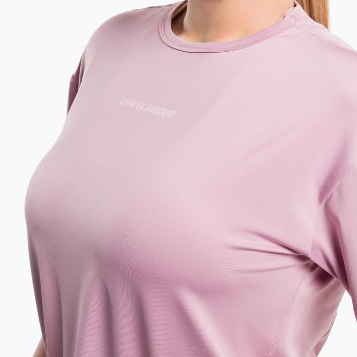 Moteriški treniruočių marškinėliai Gym Glamour Sport Pink 426 4