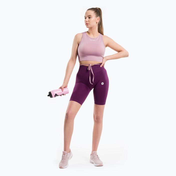 Moteriški treniruočių šortai Gym Glamour Flexible Violet 439 2