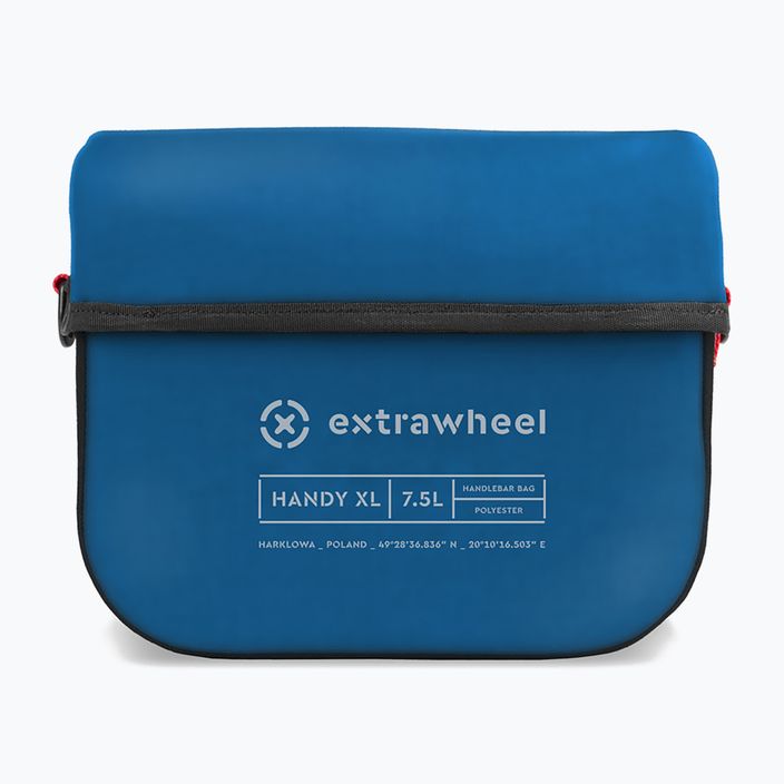 Dviračio vairo krepšys Extrawheel Handy XL 7.5 l blue/black