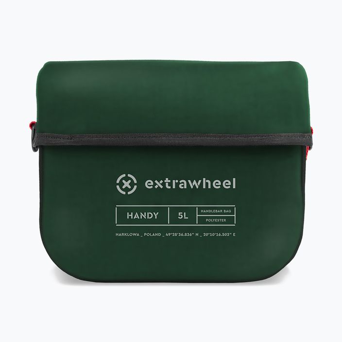Dviračio vairo krepšys Extrawheel Handy 5 l green/black