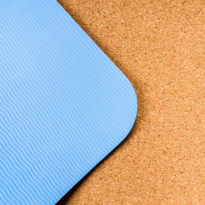 TREXO Jogos kilimėlis TPE kamštiena 6 mm mėlyna YM-C01N 4
