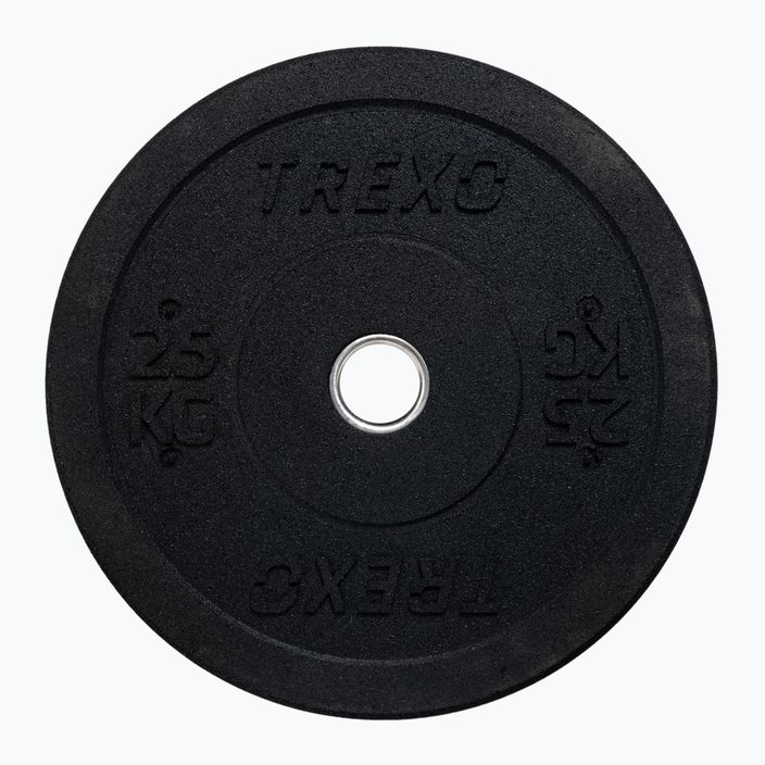 TREXO olimpinis svoris su buferiu juodas TRX-BMP025 25 kg 2