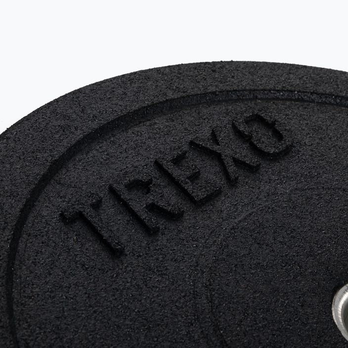 TREXO olimpiniai svarmenys su buferiu juodi TRX-BMP010 10 kg 2
