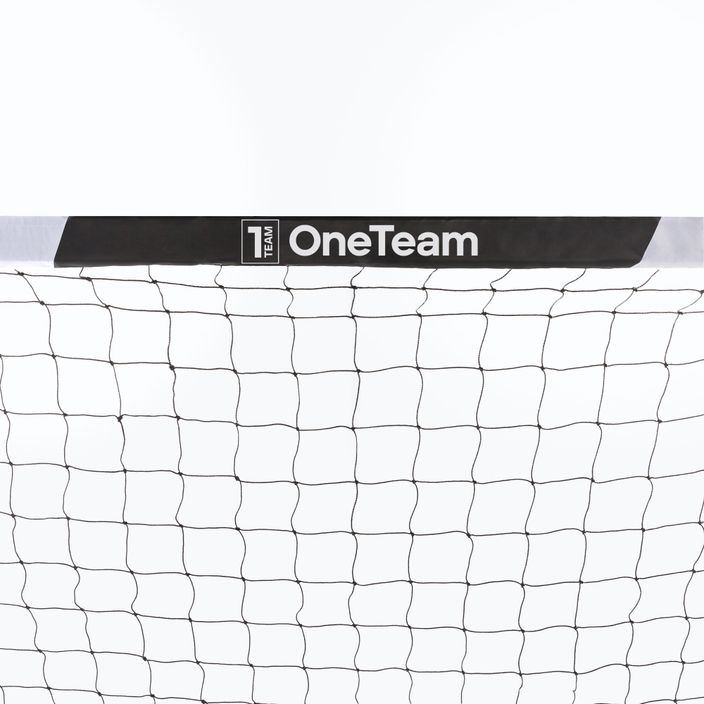 OneTeam One futbolo vartai 300 x 200 cm iš cinkuoto plieno, balti/juodi 5