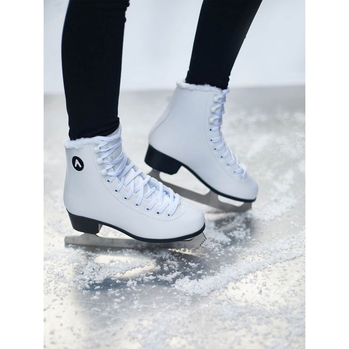 Vaikiškos dailiojo čiuožimo pačiūžos ATTABO FS baltos spalvos 2