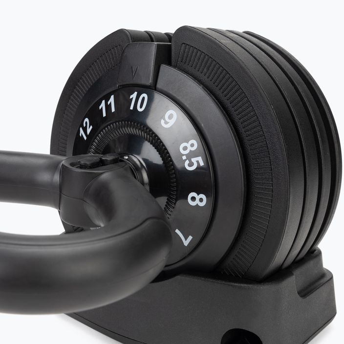 Kettlebell reguliuojamas TREXO TXO-B4W004 12 kg juodas 2