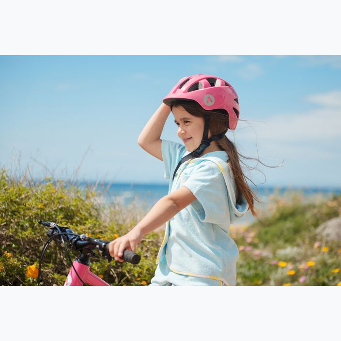 Vaikiškas dviračių šalmas ATTABO K200 rožinis 7