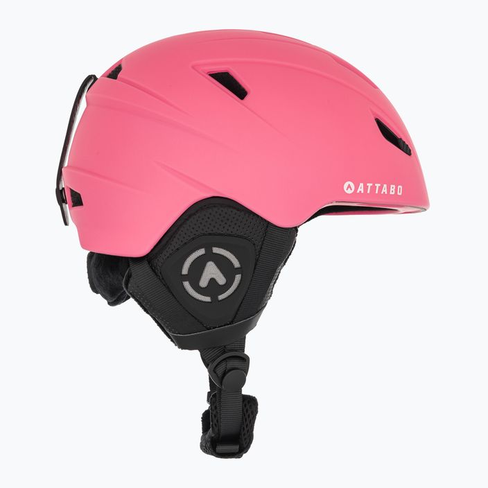 Vaikiškas slidinėjimo šalmas ATTABO S200 rožinės spalvos 4