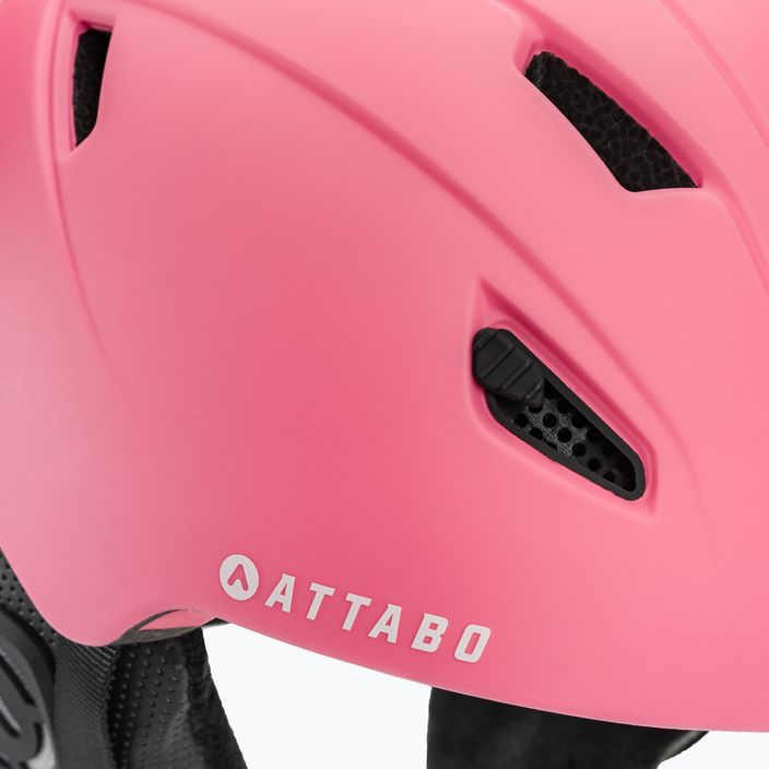 Vaikiškas slidinėjimo šalmas ATTABO S200 rožinės spalvos 7