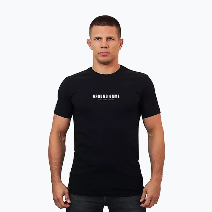 Vyriški marškinėliai Ground Game Minimal Typo T-shirt black