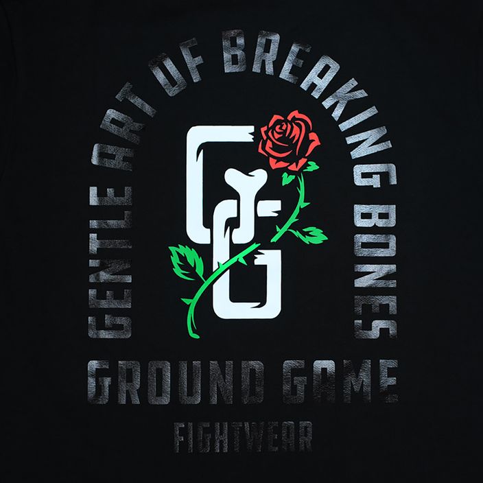 Vyriški marškinėliai Ground Game Rose black 3