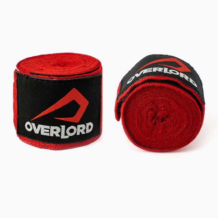 Overlord elastiniai bokso tvarsčiai raudoni 200001-R/350 4