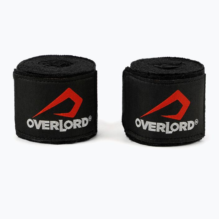 Overlord elastiniai bokso tvarsčiai juodi 200001-BK/350 3