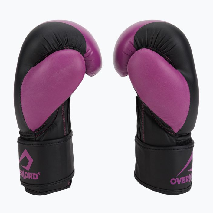 Overlord Boxer vaikiškos bokso pirštinės juodos ir rožinės spalvos 100003-PK 4