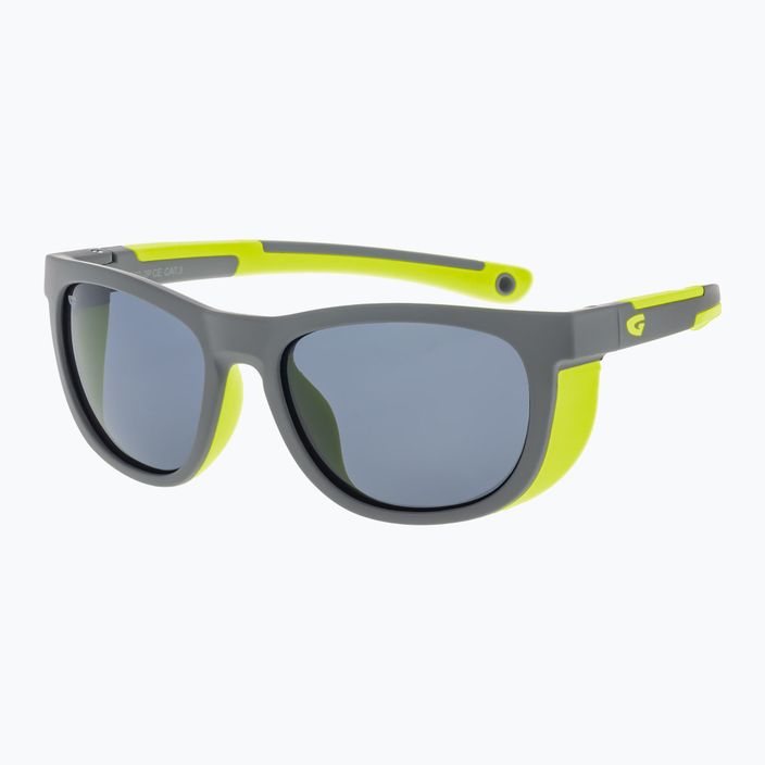 Vaikiški akiniai nuo saulės GOG Eden  matt grey/neon yellow/smoke 2