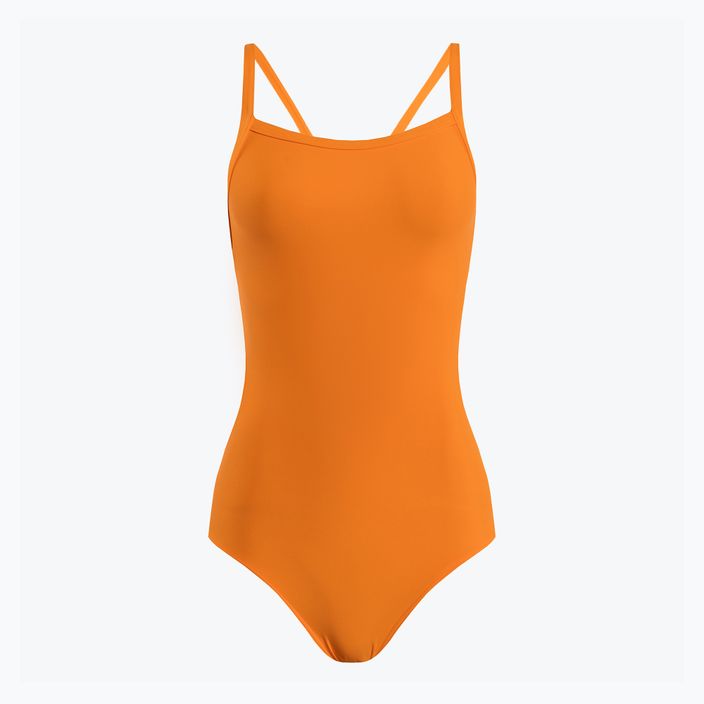 Moteriškas vientisas maudymosi kostiumėlis CLap Dvisluoksnis oranžinis CLAP104