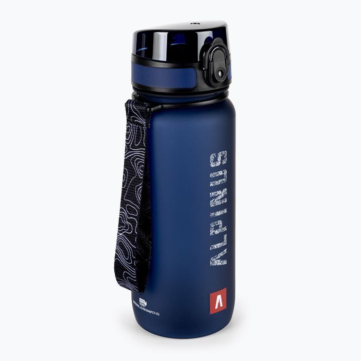 "Alpinus Trysil" 650 ml turistinis buteliukas, tamsiai mėlynas