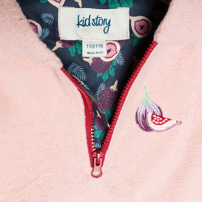 Vaikiškas šiltas megztinis KID STORY Teddy dusty pink 4
