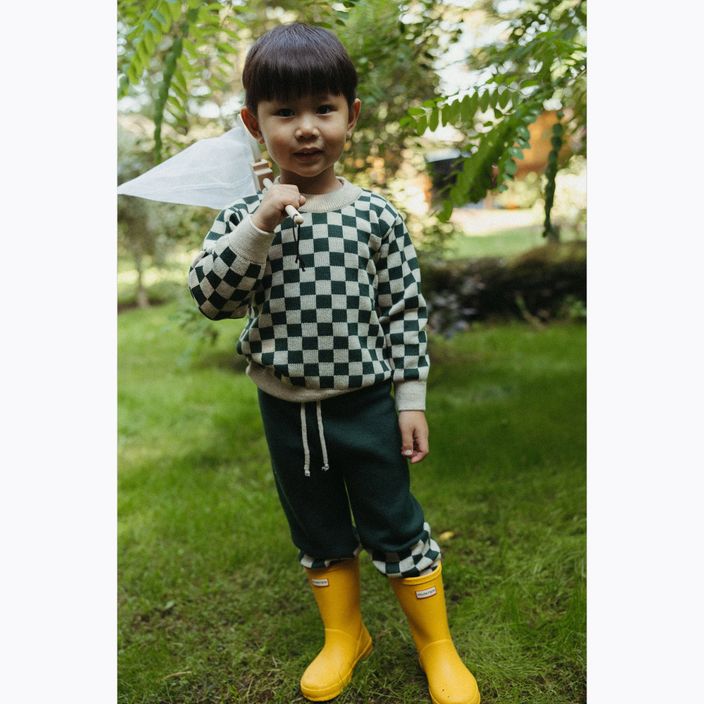 Vaikiškas megztinis KID STORY Merino green chessboard 5