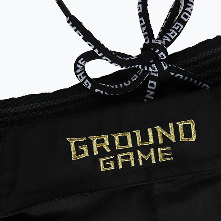 Vyriški Ground Game MMA Athletic Gold šortai juodi MMASHOATHGOLD 4