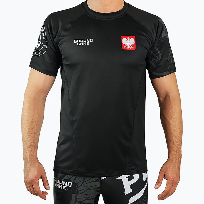 Vyriški Ground Game Poland treniruočių marškinėliai juodi 21TRTSHPOLS